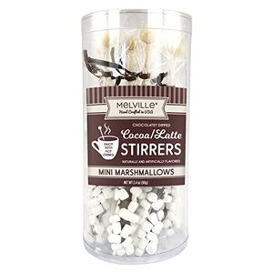 Melville Candy Gourmet Chocolate Stirrers With Mini Marshmallows
