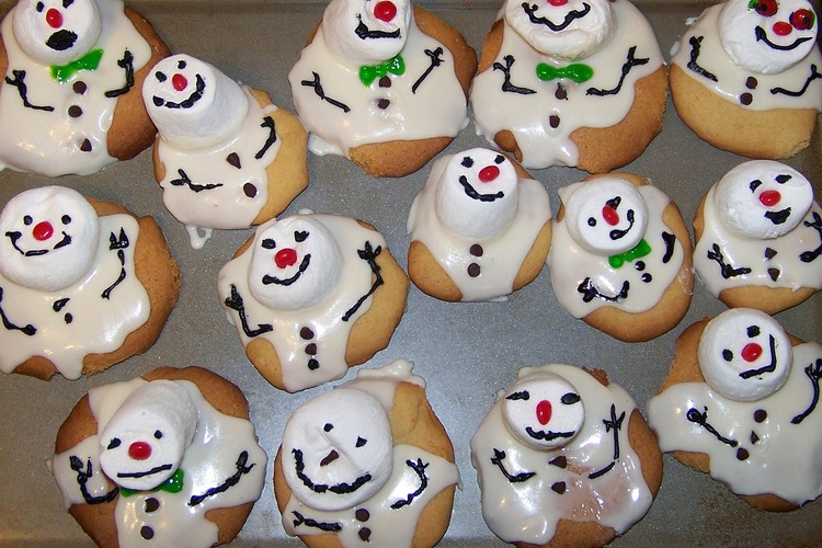 Christmas Cookies with Marshmallow Topping Recipe