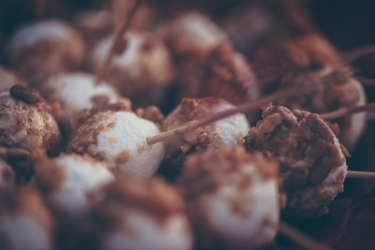 Marshmallows Recipe - Roasted Marshmallows with Walnuts
